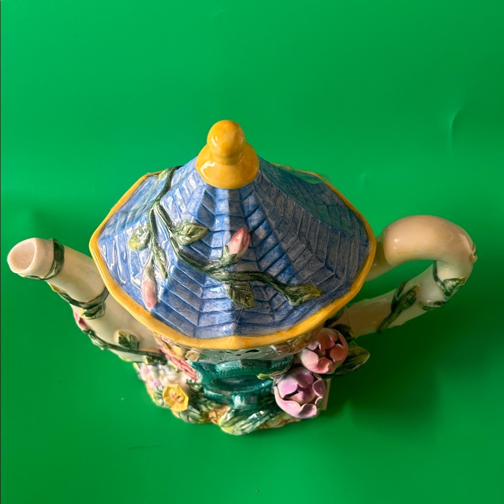 Charming Cottage Teapot with Floral Accents - Picture 2 of 13